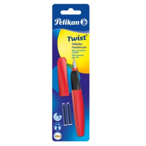 Pióro wieczne Pelikan Twist Czerwono-czarne - 4